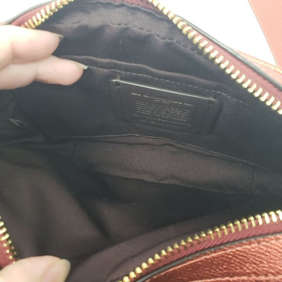 Coach Jes Crossbody 20 Metallic Clay TSITP Red Camera Bag Purse Fall Holiday - Picture 3 of 15